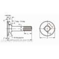 Perno de cuello cuadrado de producto principal Perno de cuello cuadrado de cabeza plana de buena calidad Zinc chapado grado 8.8 Perno de arado